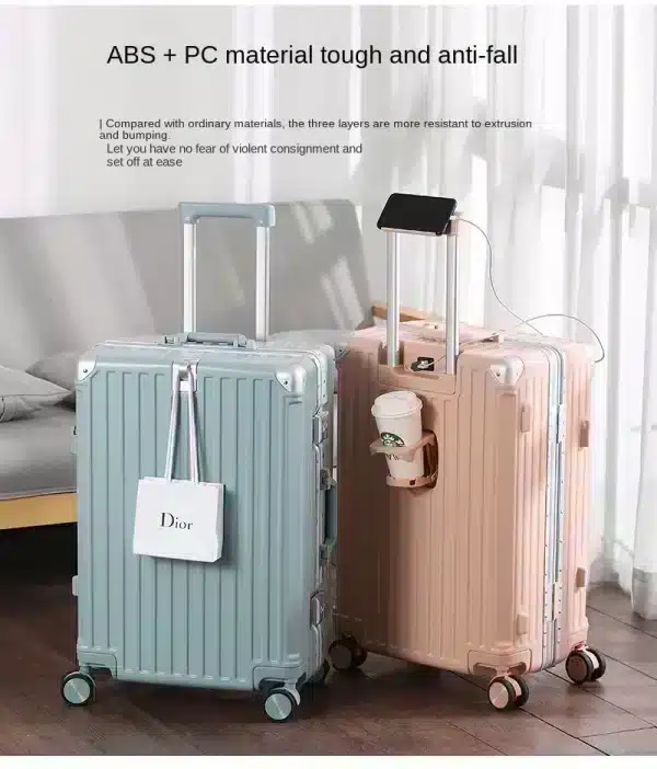 Aluminum Frame Carry On Luggage - Image 11