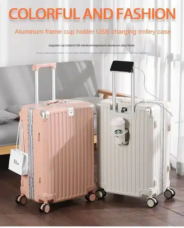 Aluminum Frame Carry On Luggage - Image 7