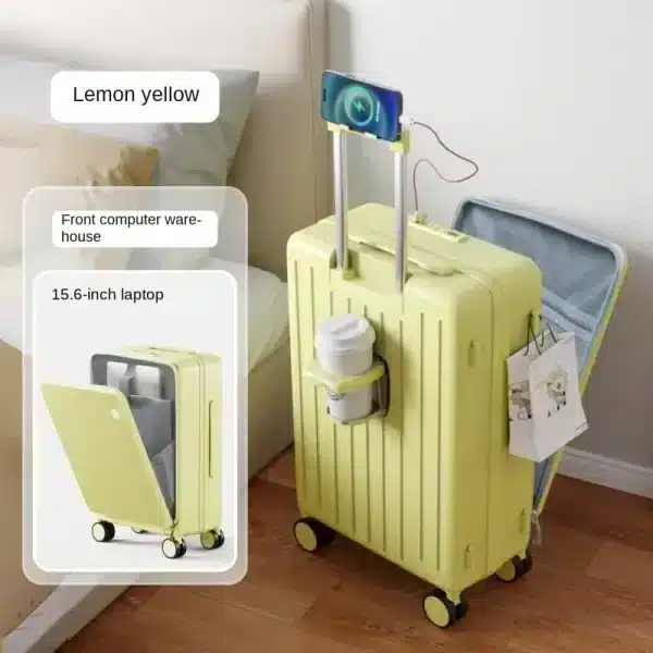 Smart Multifunctional USB Charging Suitcase Wholesale - Image 2