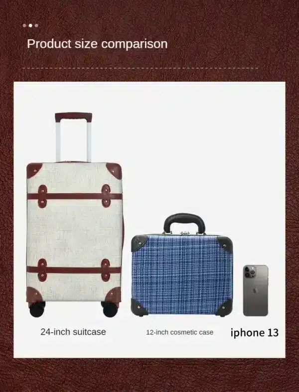 Wholesale Retro Luggage with Wheels - Image 16