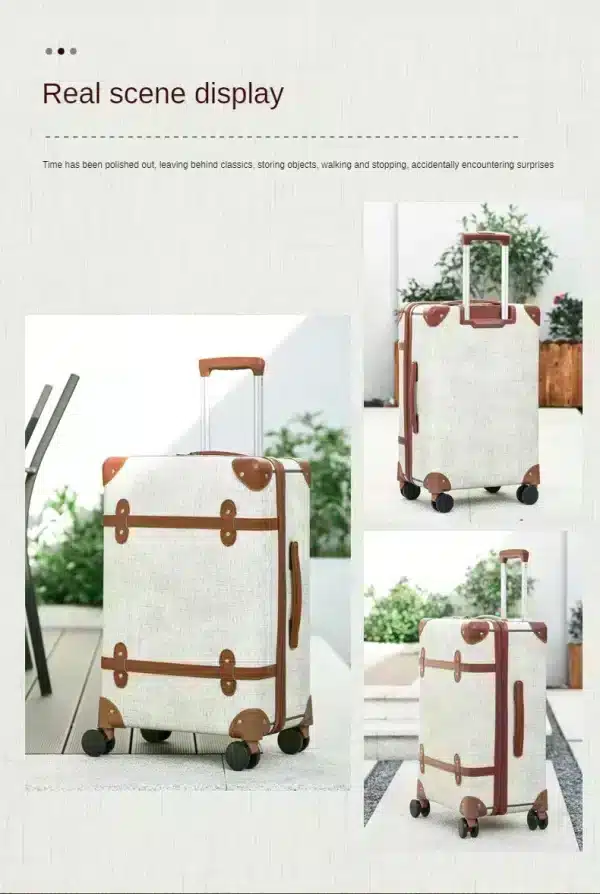 Wholesale Retro Luggage with Wheels - Image 15